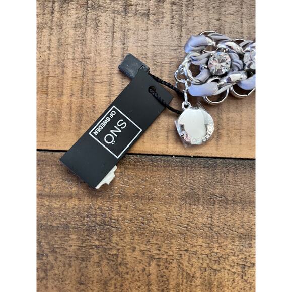 SNÖ of Sweden Bellini Bracelet Womens Silver Crystal Chain Link New with Tags Gi - Picture 5 of 6